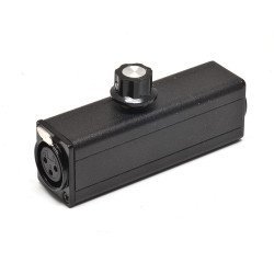 Metro A-116 Αντάπτορας 3-Pin Xlr Male Σε 3-Pin Xlr Female Με Ρυθμιστή Έντασης