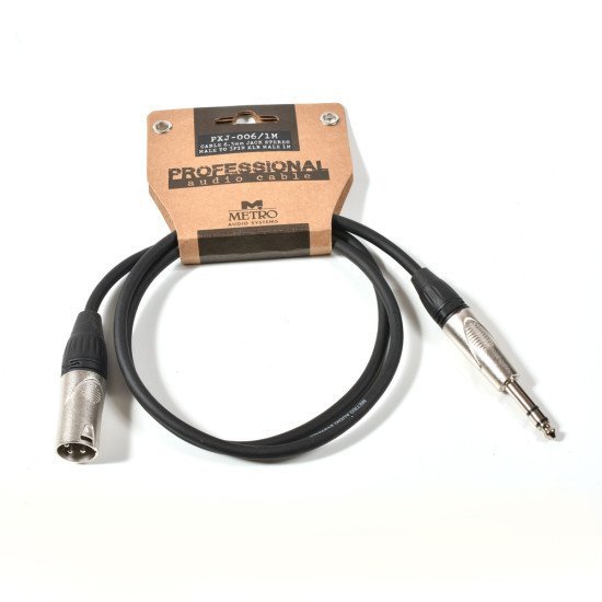 Metro Pxj-006 1M Καλώδιο Jack Stereo 6.3Mm Σε Xlr Αρσενικό Metro Pxj-006 1M Καλώδιο Jack Stereo 6.3Mm Σε Xlr Αρσενικό
