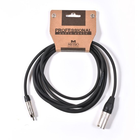 Metro Pxr-005/3M Καλώδιο Xlr Αρσενικό Σε Rca Αρσενικό Metro Pxr-005/3M Καλώδιο Xlr Αρσενικό Σε Rca Αρσενικό