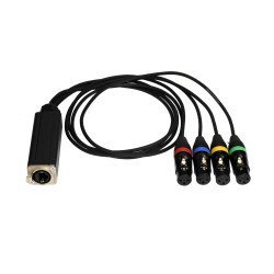 Metro Rj45 Dmx Fx4 Rj45 To 4 3-P Xlr (F) Cable 1M Metro Rj45 Dmx Fx4 Rj45 To 4 3-P Xlr (F) Cable 1M