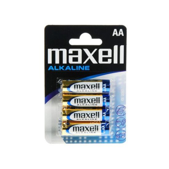 Maxell Lr06 Alkaline Μπαταρίες Τύπου Aa 4 Τμχ