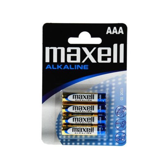 Maxell Lr03 Alkaline Μπαταρίες Τύπου Aaa 4 Τμχ