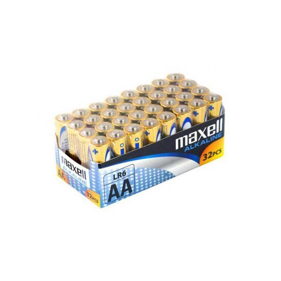 Maxell Lr6 Alkaline Μπαταρίες Τύπου Aa 32 Τμχ