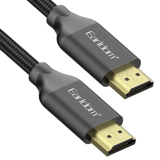 Cable Earldom ET-W26 HDMI - HDMI, 2m., 4К, Braided, Black