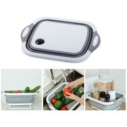 Μπολ σιλικόνης με σανίδα κοπής νεροχύτη Μπολ σιλικόνης με σανίδα κοπής νεροχύτη