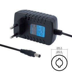 Τροφοδοτικό 12V/ 2A 5.5*2.5 DeTech  - 202