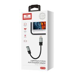 Προσαρμογέας Earldom ET-OT50, Lightning to 3.5mm F, 0.15m, Μαυρο