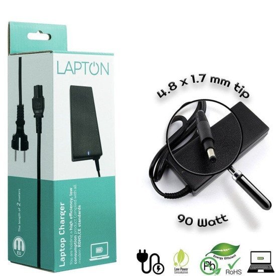 Τροφοδοτικό Hp Για Long 4.8 X 1.7 90W Τροφοδοτικό Hp Για Long 4.8 X 1.7 90W