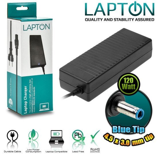 Τροφοδοτικό Για Hp 4.5X3.0 Blue Tip 120W Τροφοδοτικό Για Hp 4.5X3.0 Blue Tip 120W