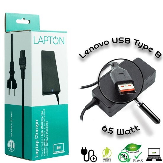 Τροφοδοτικό Για Lenovo Usb Type B 65W Τροφοδοτικό Για Lenovo Usb Type B 65W