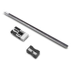 Σετ Μολύβια+Σβήστρα+Ξύστρα (14 Τμχ.) Μαύρα