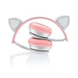 Cat Ears Bluetooth Stereo Ακουστικά Rgb Ασημί Cat Ears Bluetooth Stereo Ακουστικά Rgb Ασημί