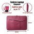 Τσάντα laptop sleeve elegance 17.3" maroon
