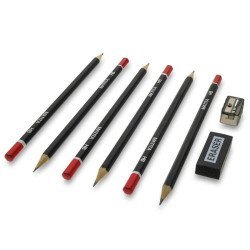 Σετ Μολύβια (6 Τεμάχια) + Γομολάστιχα+Ξύστρα
