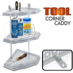 Γωνιακή Ραφιέρα Εργαλείων Τεχνικού Λευκή