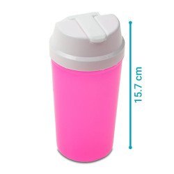 Σέικερ Βιδωτό Για Καλαμάκι Ροζ