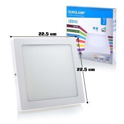 Slim Φωτιστικό Πάνελ Led Λευκό Ip20 20W 6500K