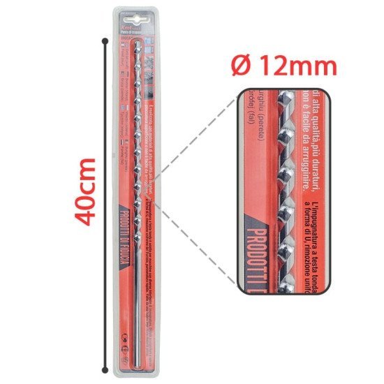 Αρίδα Κρουστικού 12Mm X 40Cm