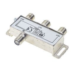 Μεταλλικός Διακλαδωτής 1 Προς 3 Καλωδίου Κεραίας Tv