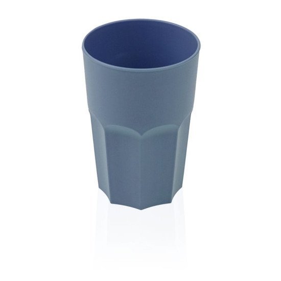 Μεγάλο Ποτήρι Πολυγωνικό 500Ml Μπλε