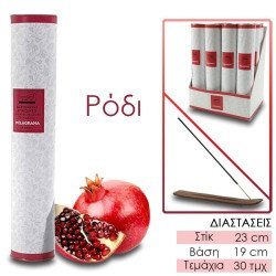 Αρωματικά στικ ρόδι 30τμχ με βάση στήριξης Αρωματικά στικ ρόδι 30τμχ με βάση στήριξης