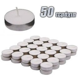 Κεριά ρεσώ 50τμχ λευκά