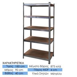 Ραφιέρα 5 Επιπέδων