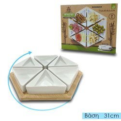 Περιστρεφόμενος Δίσκος Σερβιρίσματος Πορσελάνης