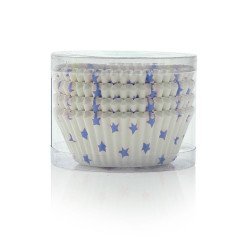 Κυπελάκια Muffin Μπλε Αστέρια 100 Τεμάχια