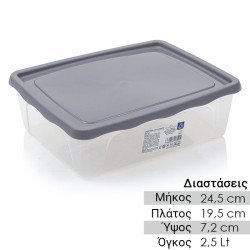 Σκεύος Αποθήκευσης 2,5Lt Γκρι