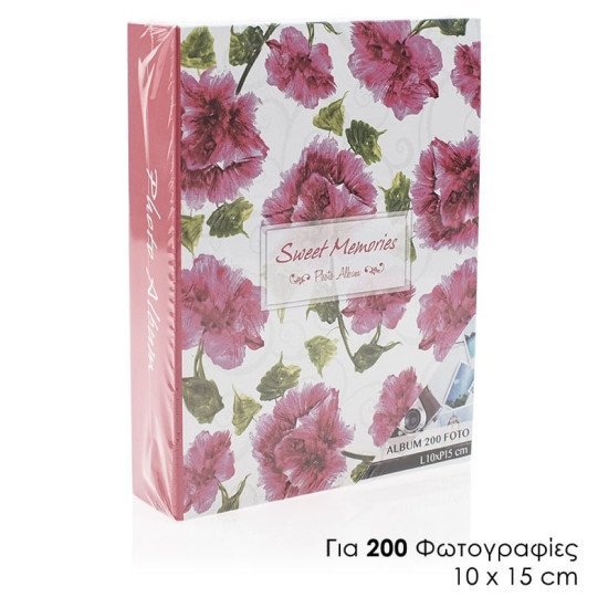 Άλμπουμ Φωτογραφιών 10X15 200 Θέσεων Flower Iv