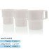 Ποτήρια Πλαστικά Με Λαβή 3 Τμχ Λευκό