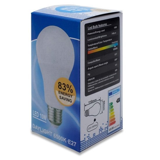 Λάμπα Led 10W (60W) 6500K E27