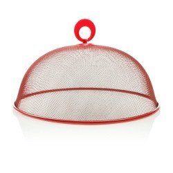 Διάτρητη καμπάνα τροφίμων μεταλλική κόκκινη