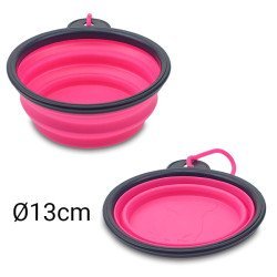 Κύπελλο Σιλικόνης Νερού Κατοικίδιου Ροζ