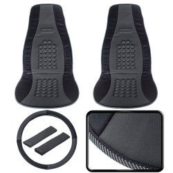 Πλήρες σετ με διπλό κάλυμμα με βεντούζες μασάζ black