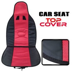 Κάλυμμα οδηγού red τεχνόδερμα ύφασμα