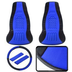 Πλήρες σετ με διπλό κάλυμμα με βεντούζες μασάζ blue