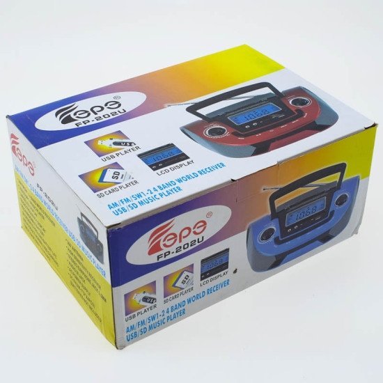 Ηχοσύστημα Radio Mp3 Player Fp-202U Μαύρο