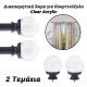 Clear acrylic διακοσμητικά άκρα για κουρτινόξυλο Clear acrylic διακοσμητικά άκρα για κουρτινόξυλο