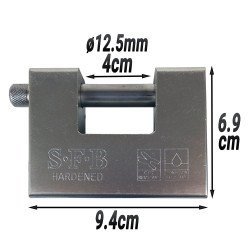 Heavy Duty Λουκέτο Τάκος Με 5 Κλειδιά Heavy Duty Λουκέτο Τάκος Με 5 Κλειδιά