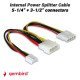 Gembird Internal Power Splitter Cable 5-1/4” + 3-1/2” Connectors Gembird Internal Power Splitter Cable 5-1/4” + 3-1/2” Connectors