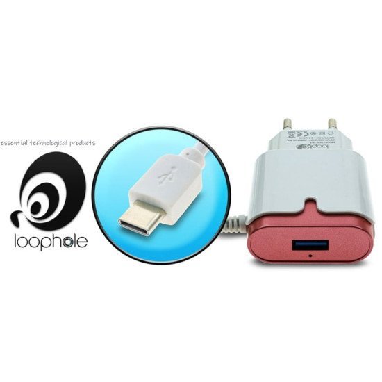 Loophole Ac Adapter Type-C Red