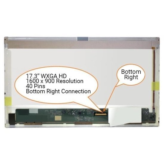 Οθόνη 17,3'' led 1600x900 40 pin - grade b Οθόνη 17,3'' led 1600x900 40 pin - grade b