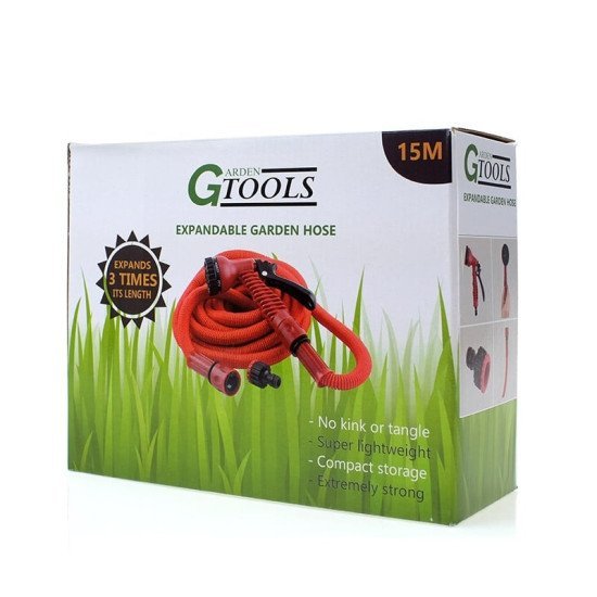 Επεκτάσιμο Λάστιχο Ποτίσματος 5-15M Cyan