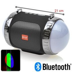Bluetooth Ηχείο Με Led Party Tube Black
