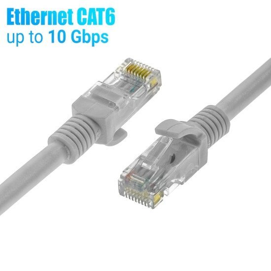 Καλώδιο ethernet 2m cat 6e γκρι