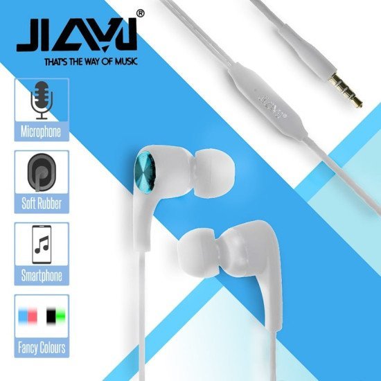 Handsfree Jiayu Jy-359 White - Blue Handsfree Jiayu Jy-359 White - Blue