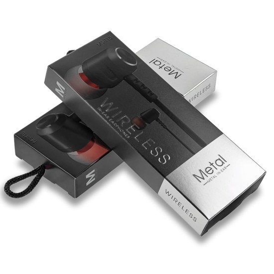 Magnetic Metal Headset Bt V4.2 Ms-T15 Black Magnetic Metal Headset Bt V4.2 Ms-T15 Black