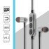 Magnetic Metal Headset Bt V4.2 Ms-T15 Silver